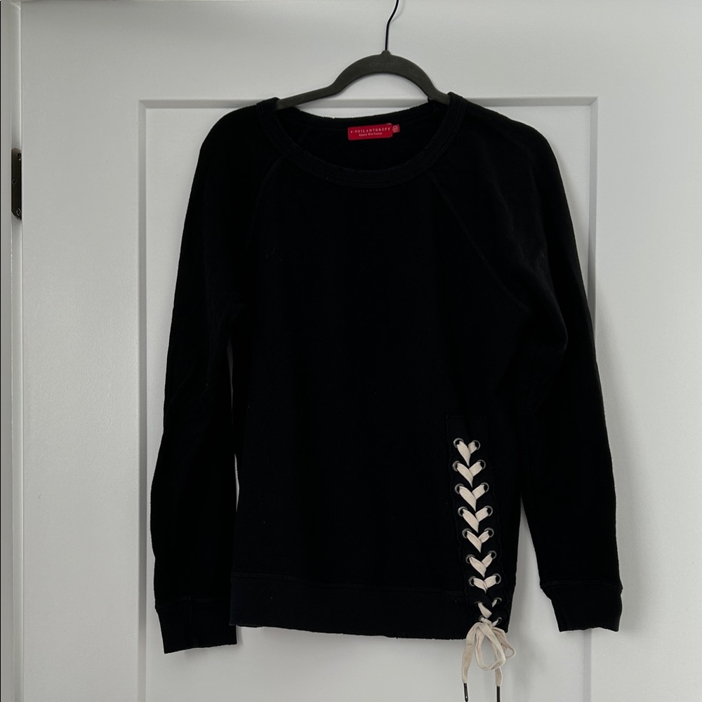 n:PHILANTHROPY Black Sweatshirt